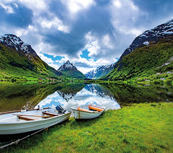 Beautiful Nature Norway natural landscape.