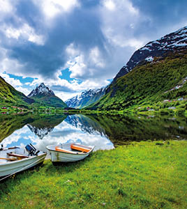Beautiful Nature Norway natural landscape.
