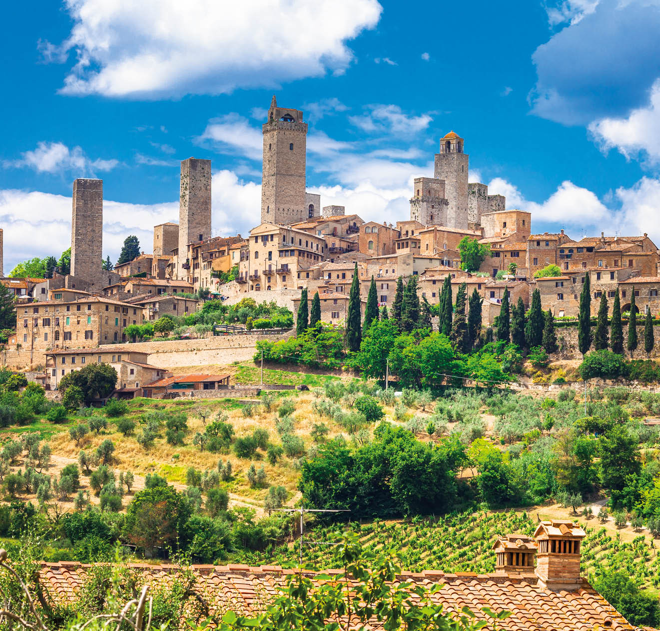 Impressive Medieval Town,San Gimignano,Tuscany,Italy.