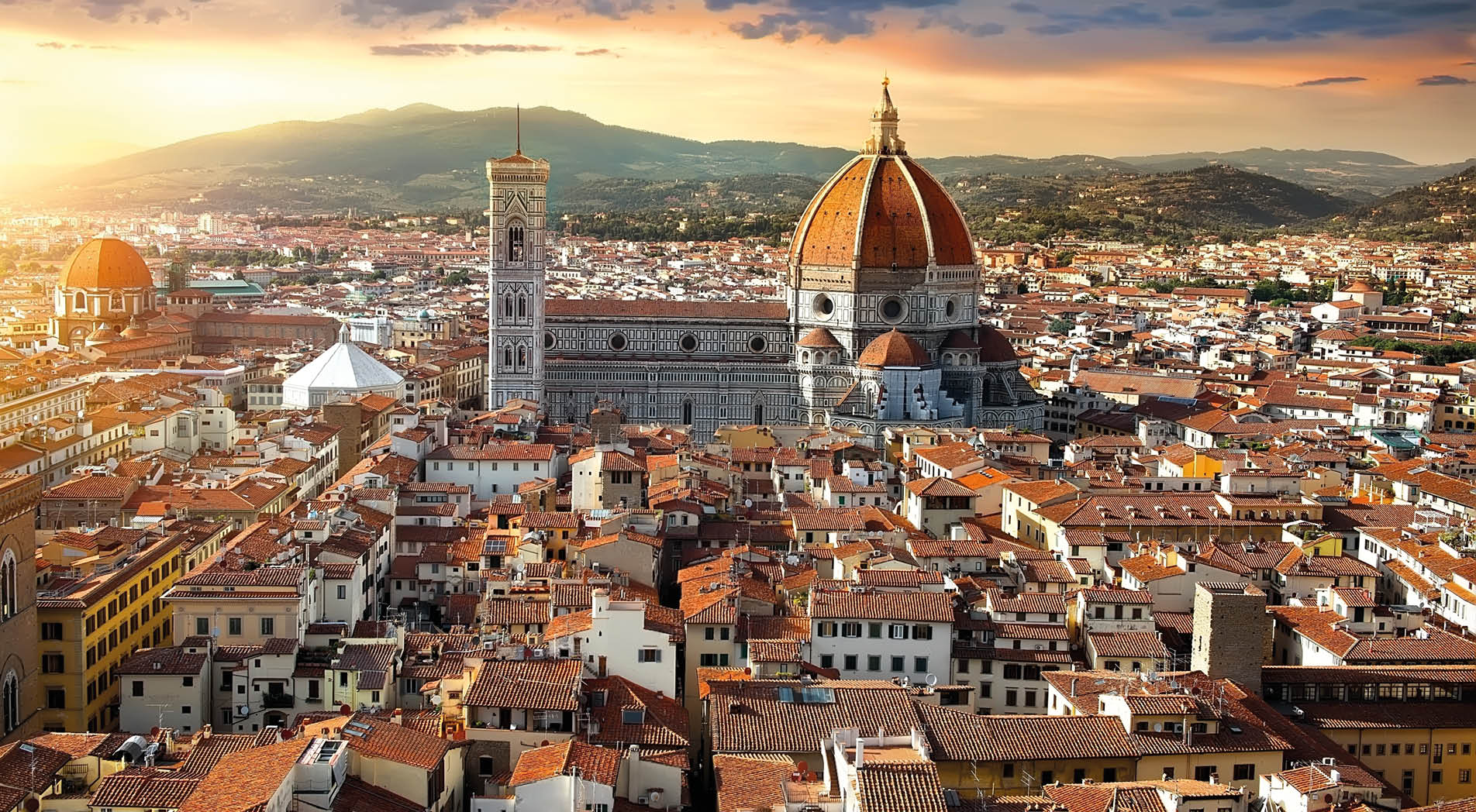 Magnificent basilica of Santa Maria del Fiore in Florence, Italy