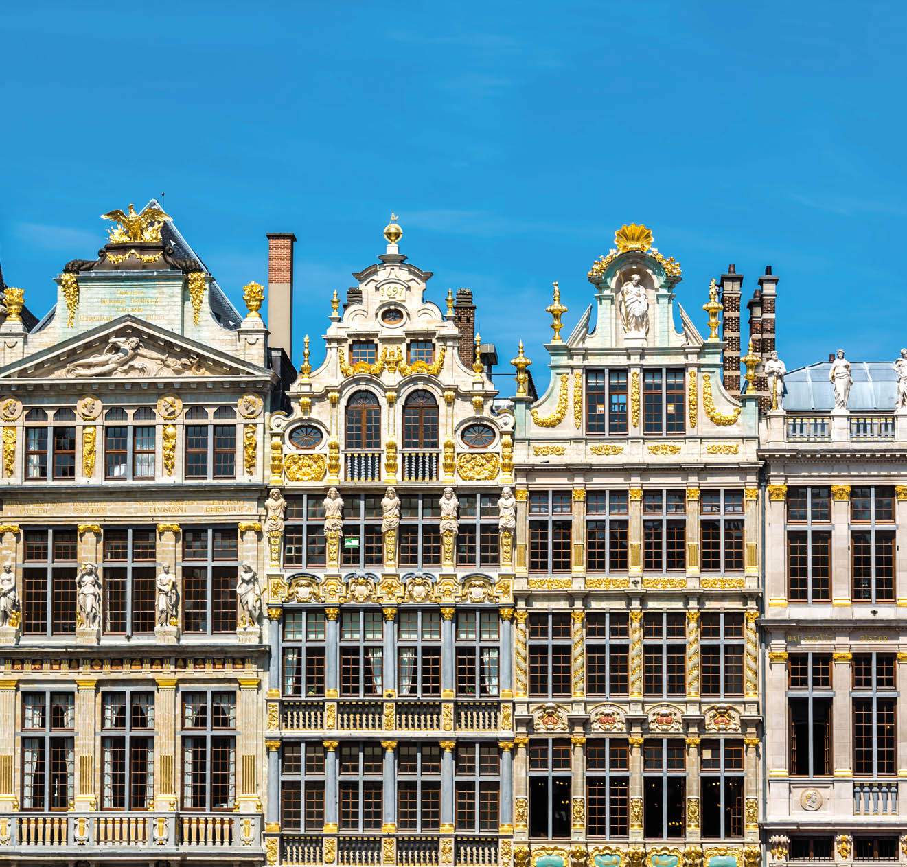 Guild houses in Brussels.