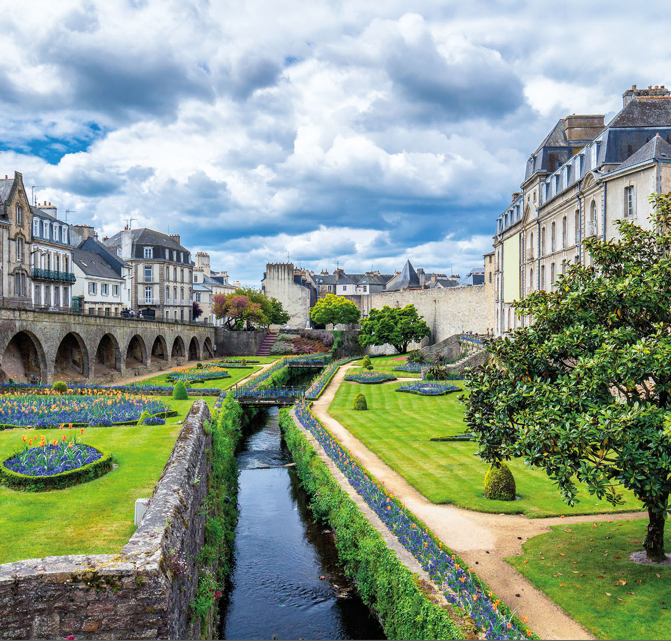 Vannes, a medieval city of Brittany (Bretagne) in France.