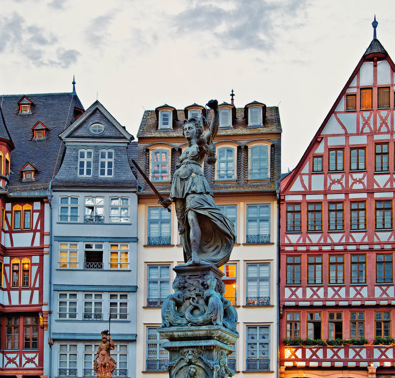 Town square romerberg Frankfurt, Germany