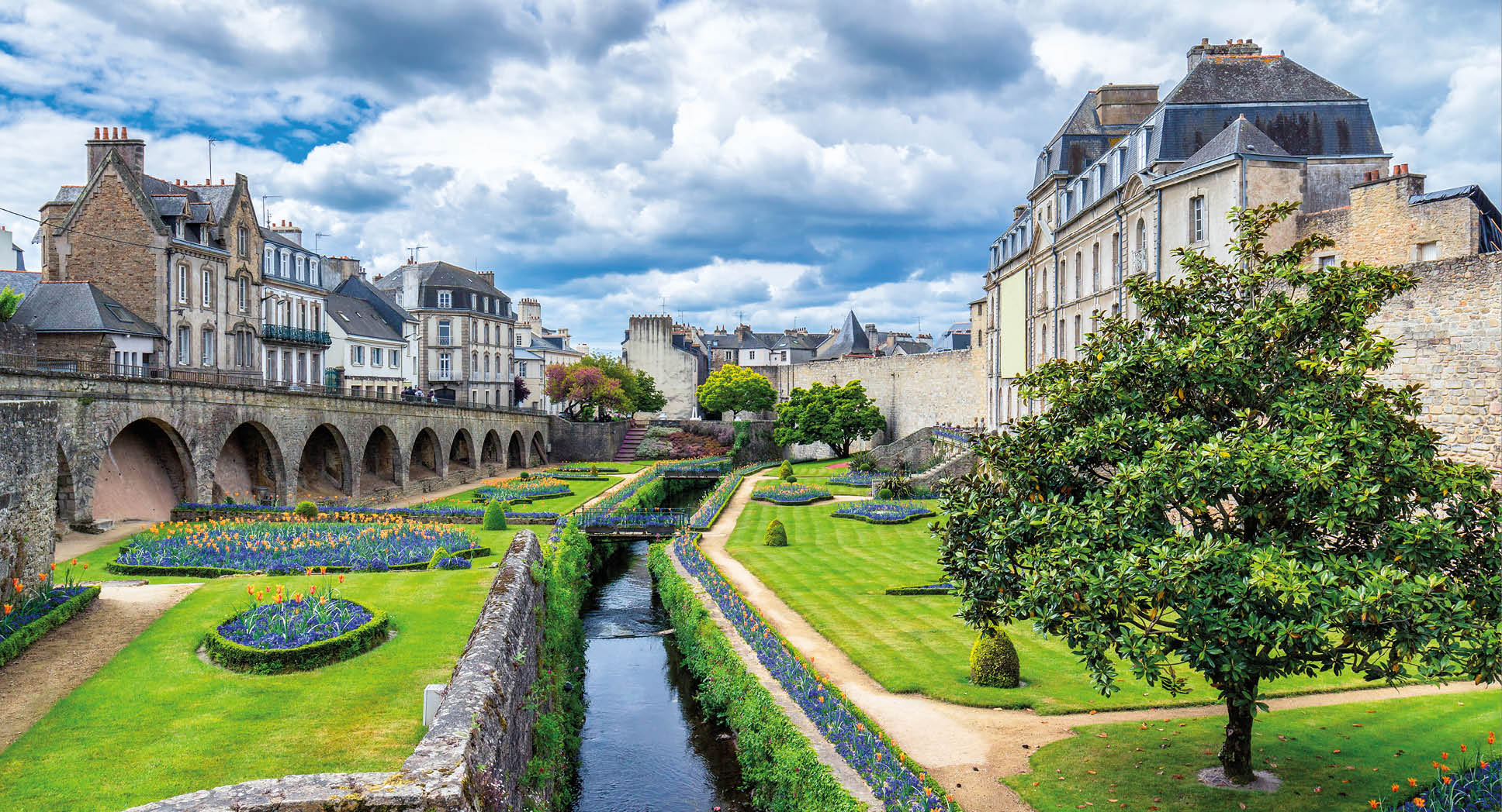 Vannes, a medieval city of Brittany (Bretagne) in France.