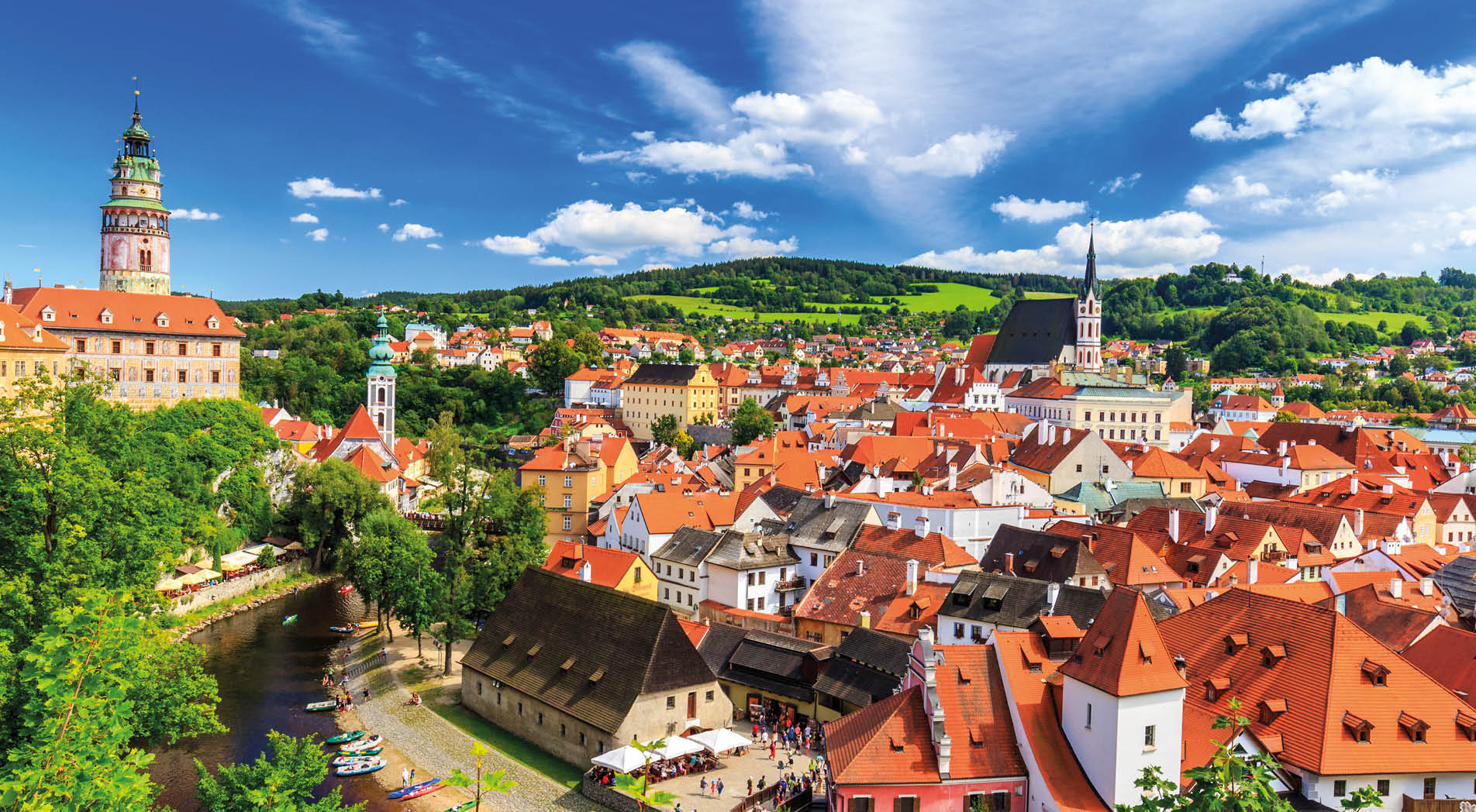 Cesky Krumlov, Europe, Czech Republic, Tourist, Roof