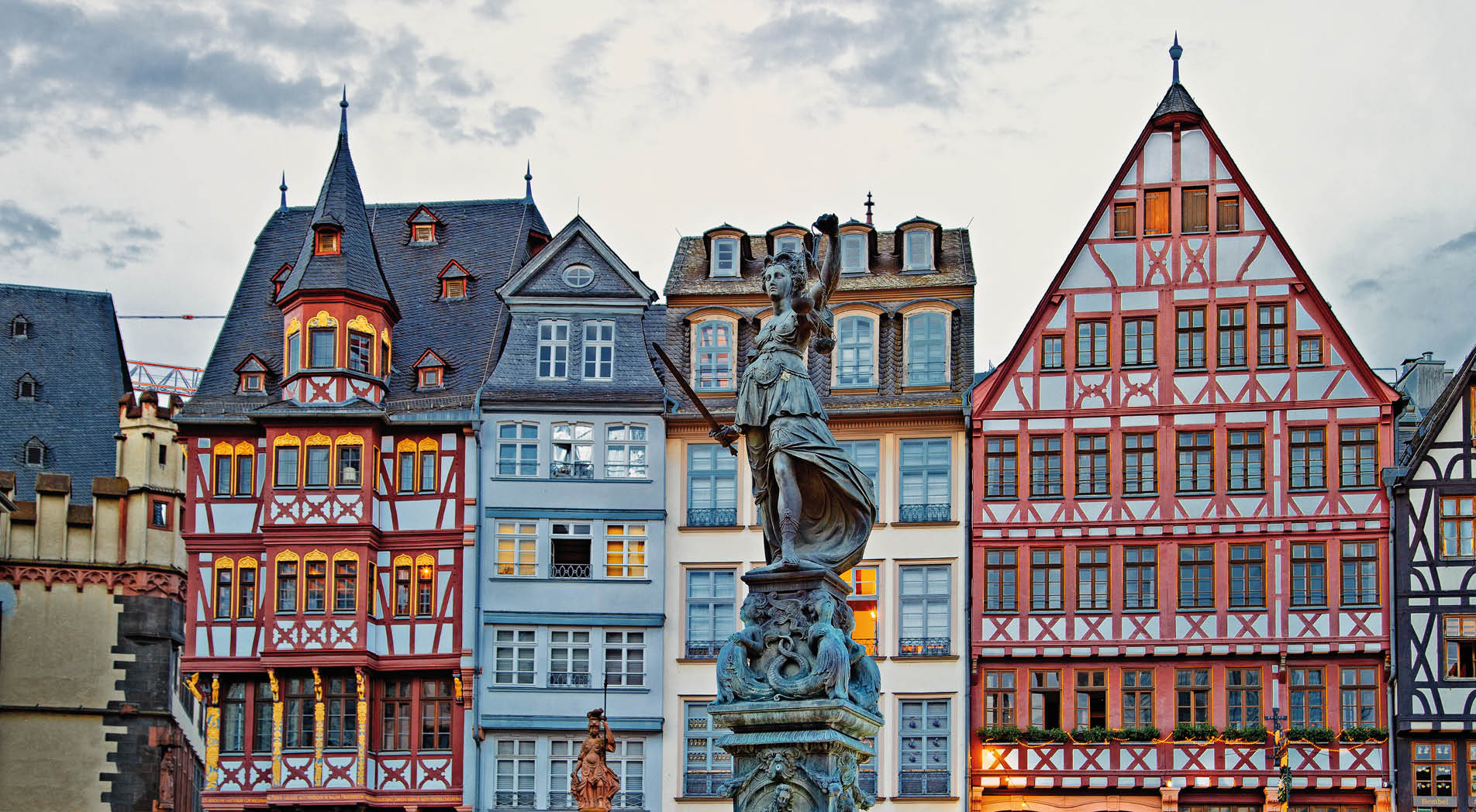 Town square romerberg Frankfurt, Germany