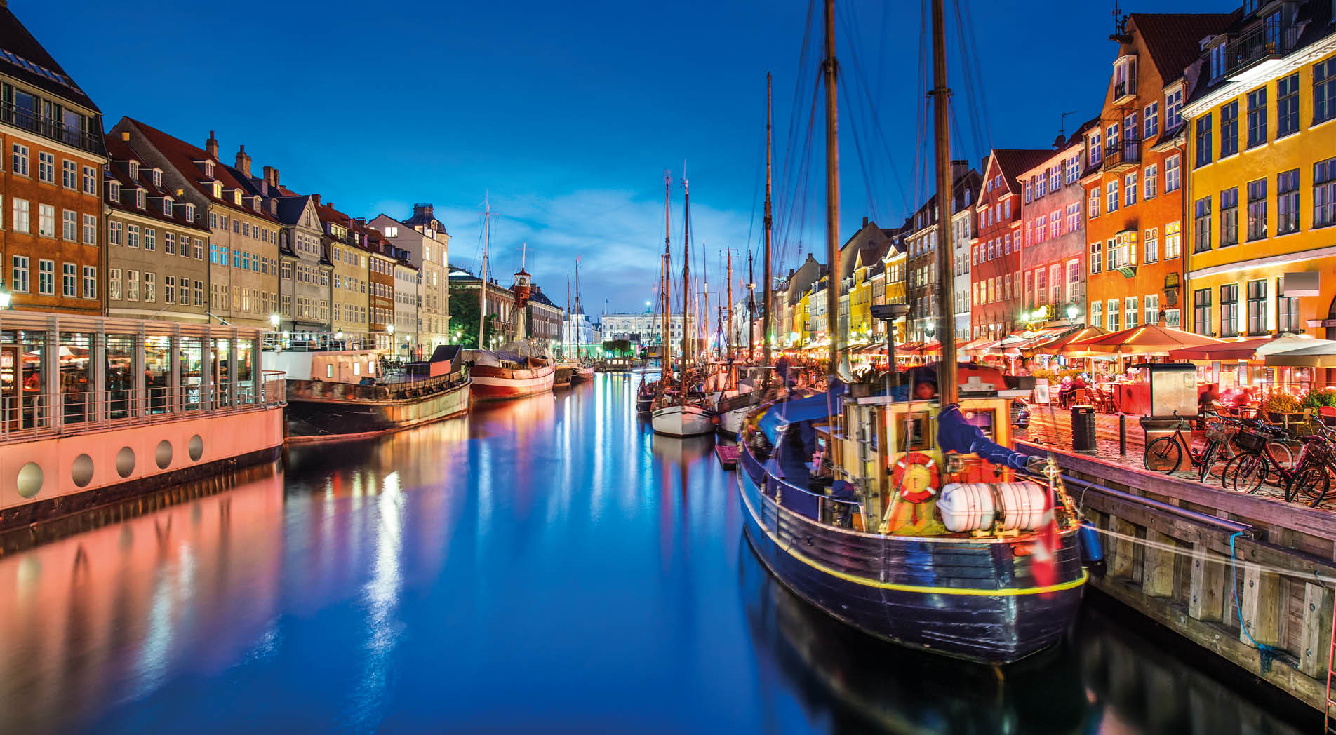 Copenhagen, Denmark on the Nyhavn Canal.