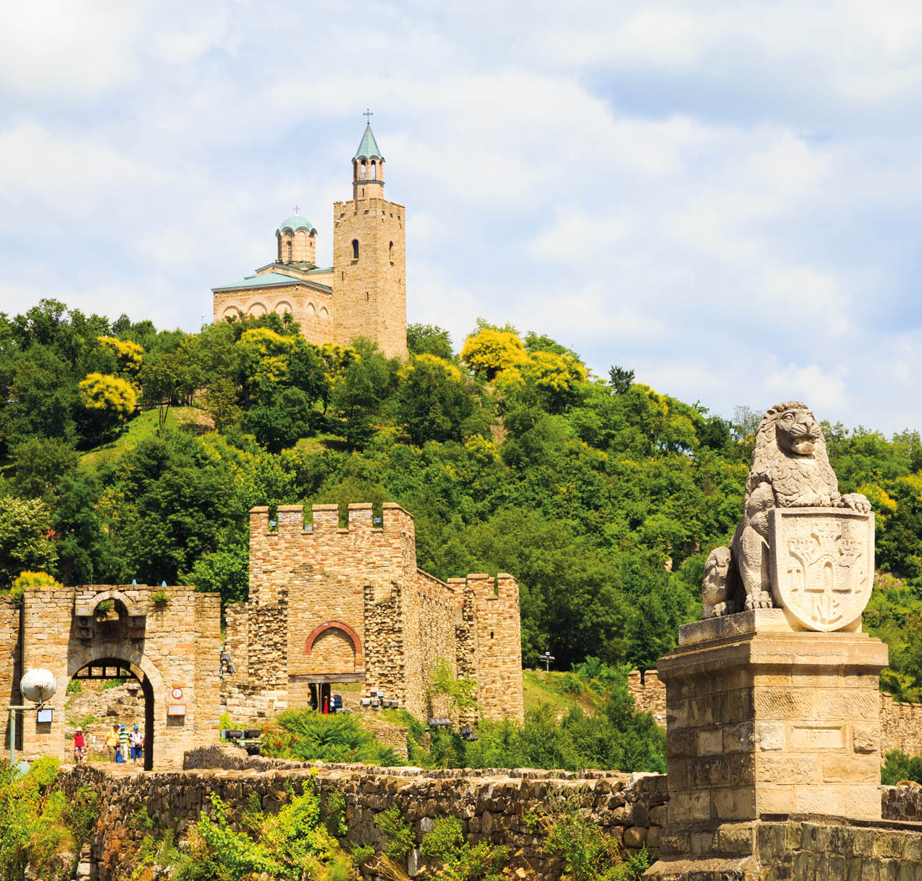 Tzarevetz fortress at Veliko Turnovo, Bulgaria.