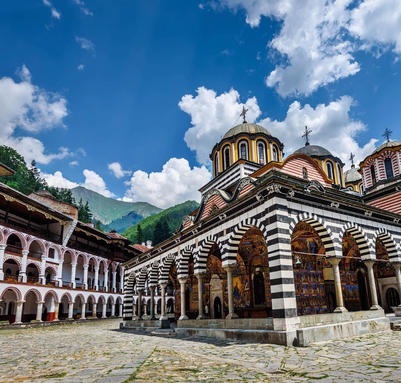 Rila monastery, a famous monastery in Bulgaria.