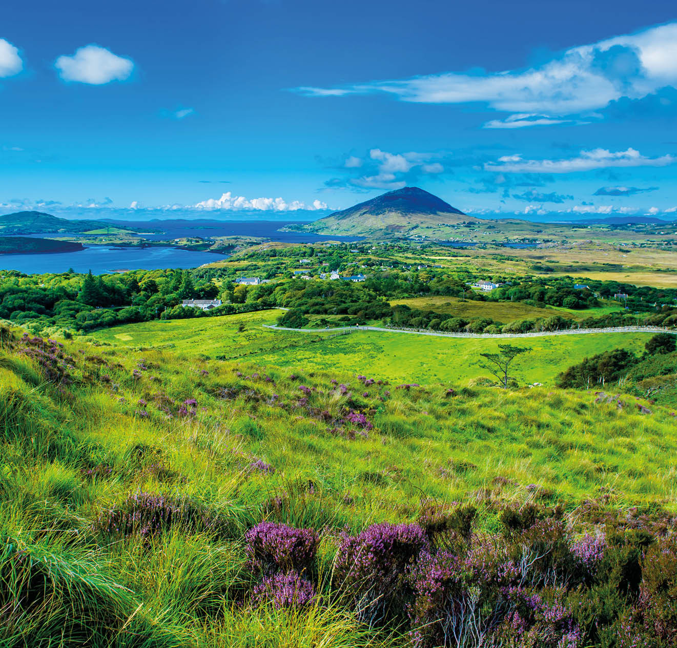 Landscape and Coast Connemara in Ireland