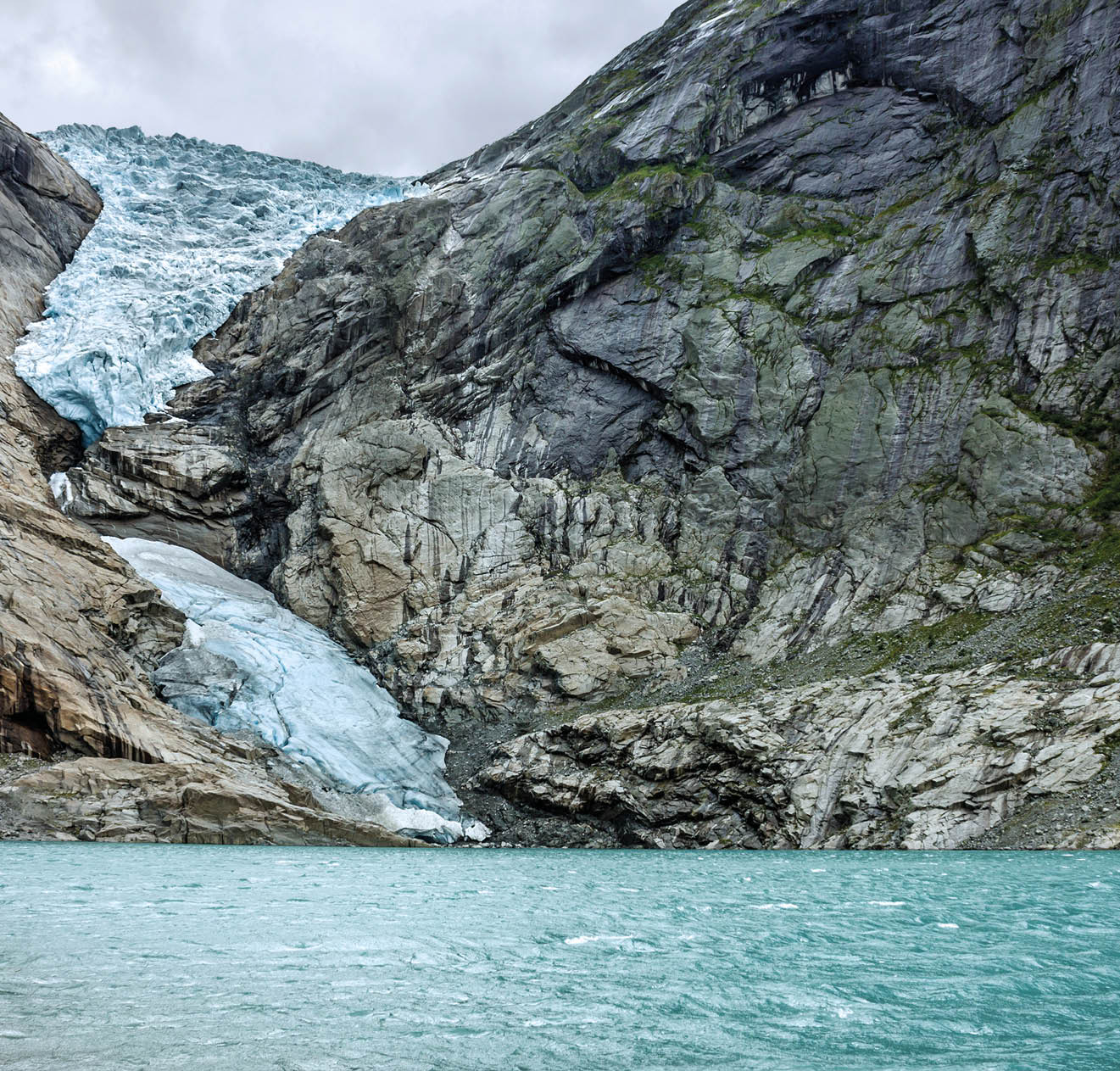 Glacier Briksdal, Norway. Natural landscape, National park Jostedalsbreen