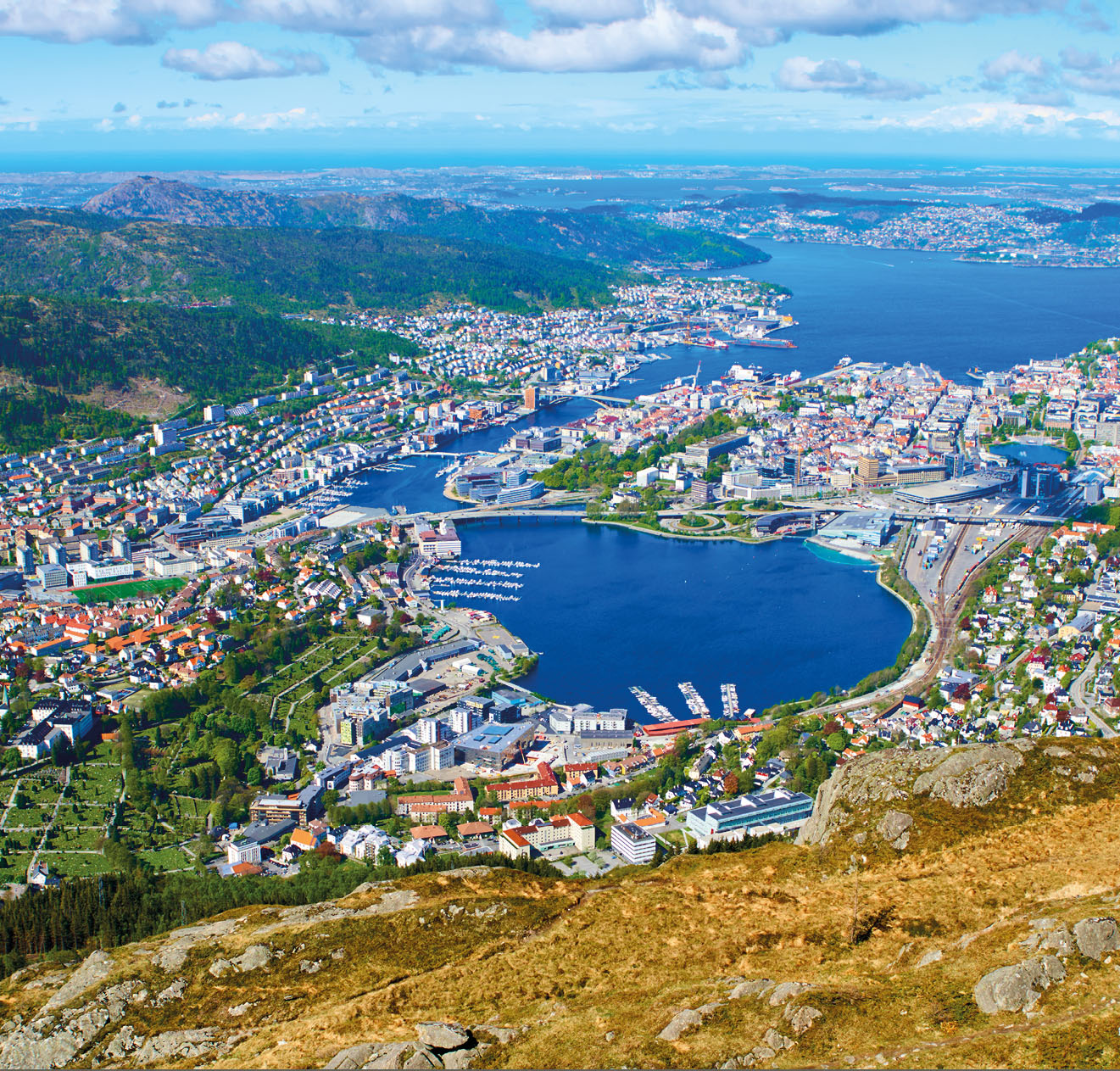 Bergen views from Ulriken Mountain
