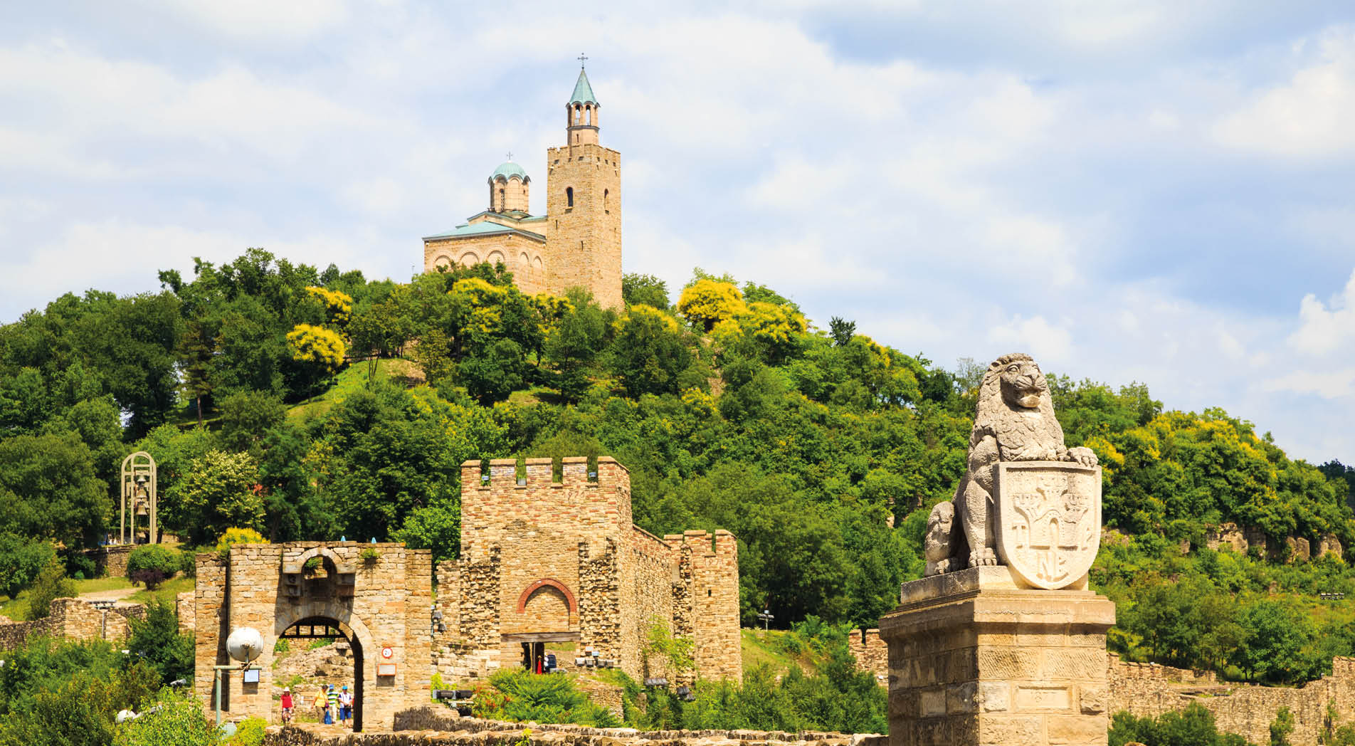 Tzarevetz fortress at Veliko Turnovo, Bulgaria.