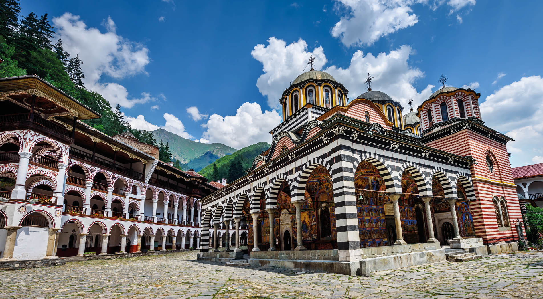Rila monastery, a famous monastery in Bulgaria.