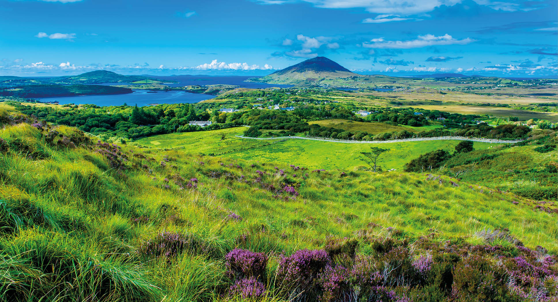 Landscape and Coast Connemara in Ireland