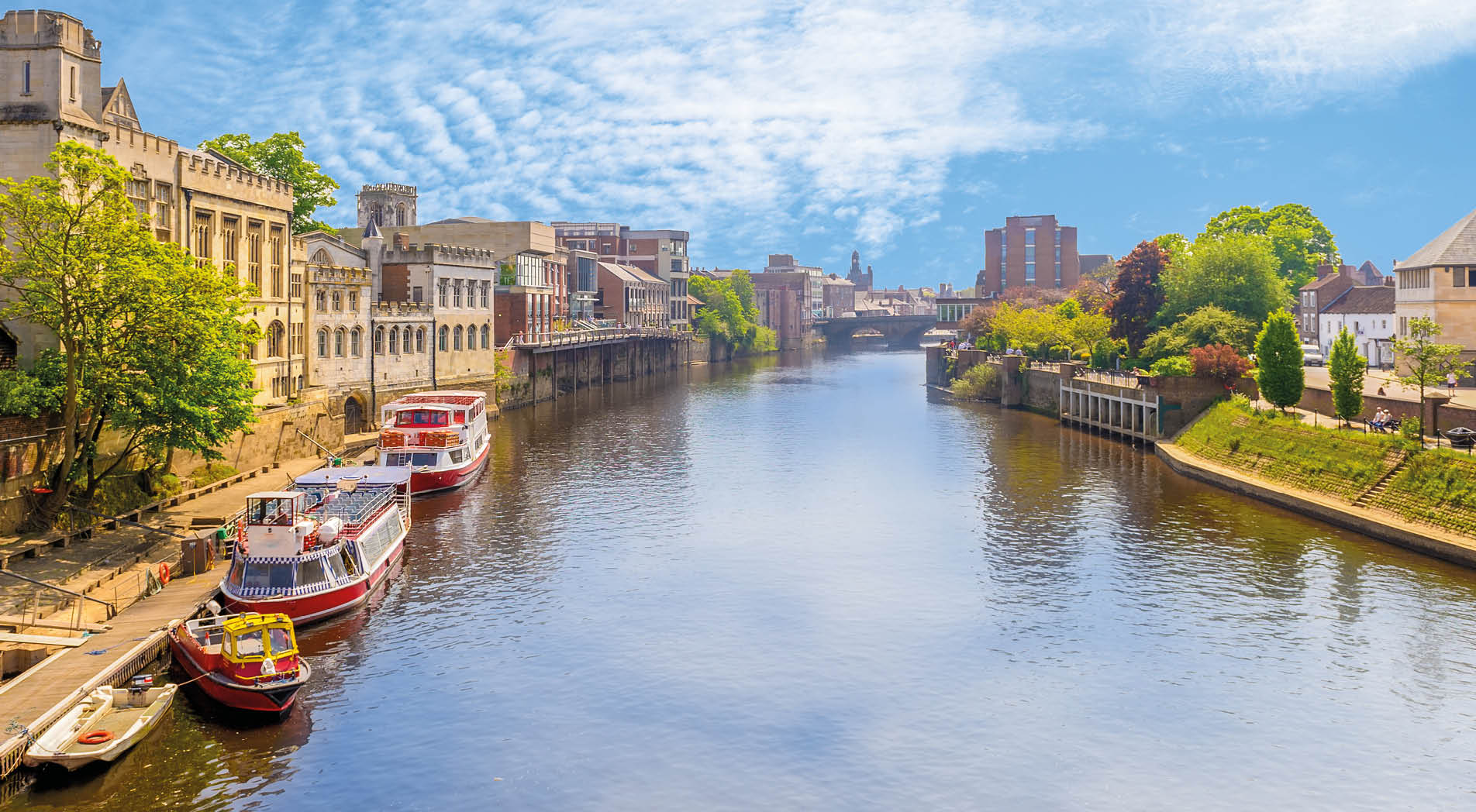 landscape of york by the riverbank