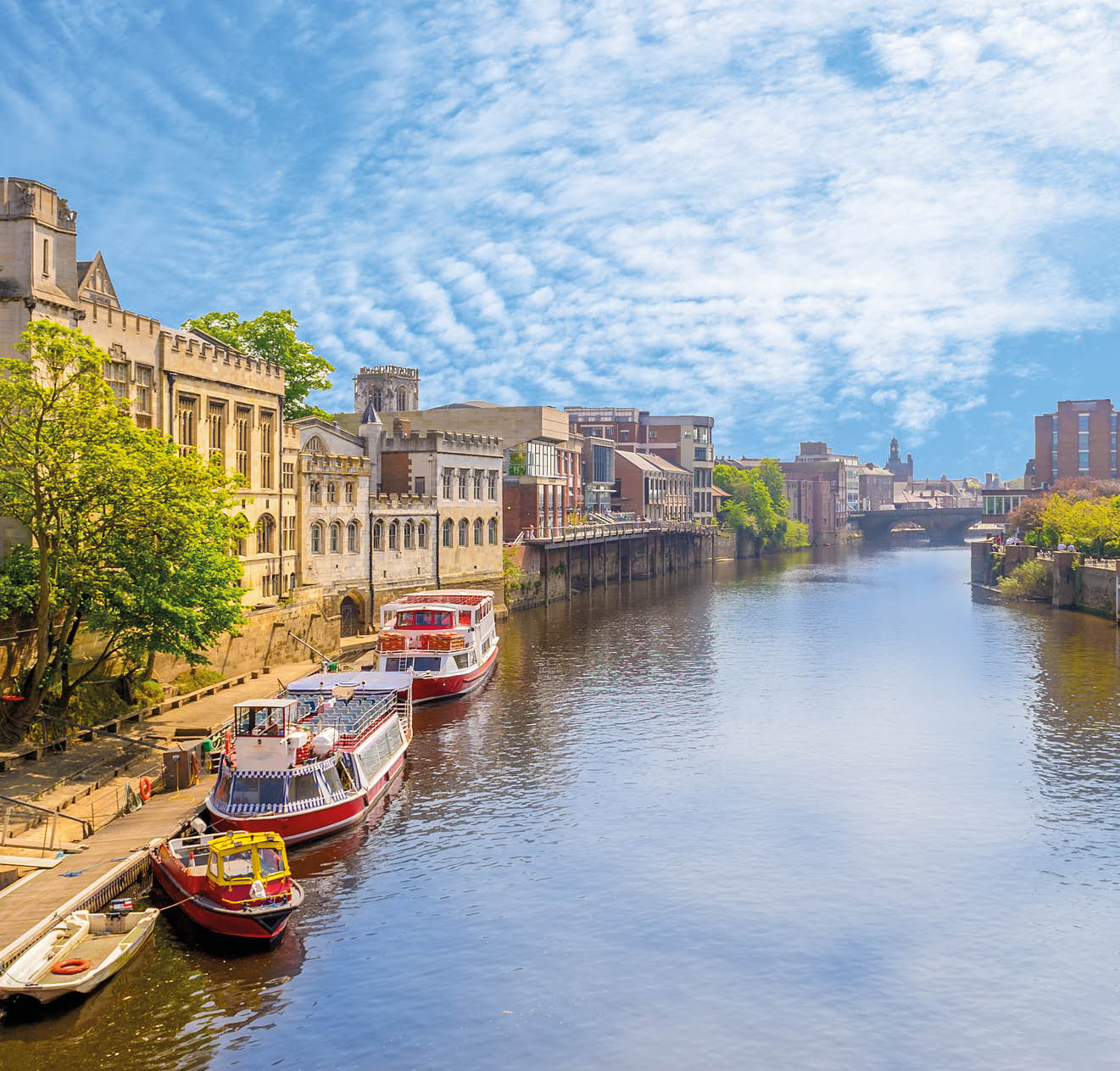 landscape of york by the riverbank